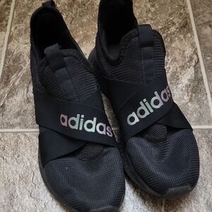 Adidas Black Mesh Slip-On Womens Shoes